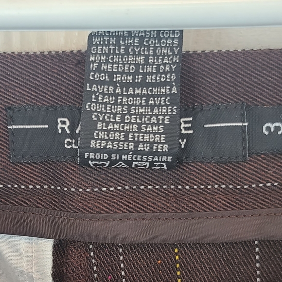 2/$30 ☆ NWT ☆ Rampage Brown Multi Stripe Kensington Cuffed Crop Size 3 - Picture 7 of 8